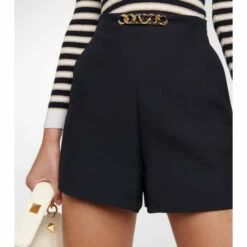 Valentino VLogo Wool And Silk Shorts -Deals Valentino Store unnamed file 1946