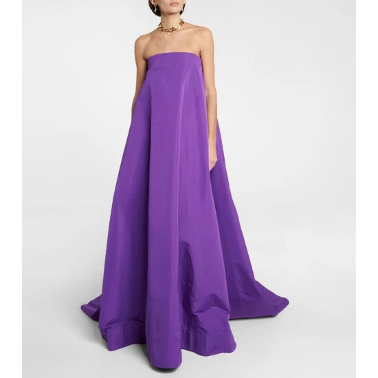 Valentino Strapless Taffeta Gown 3 Valentino Strapless Taffeta Gown