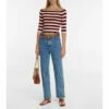 Valentino Off-shoulder Striped Cotton-blend Top -Deals Valentino Store unnamed file 1967