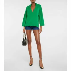 Valentino Low-rise Denim Shorts