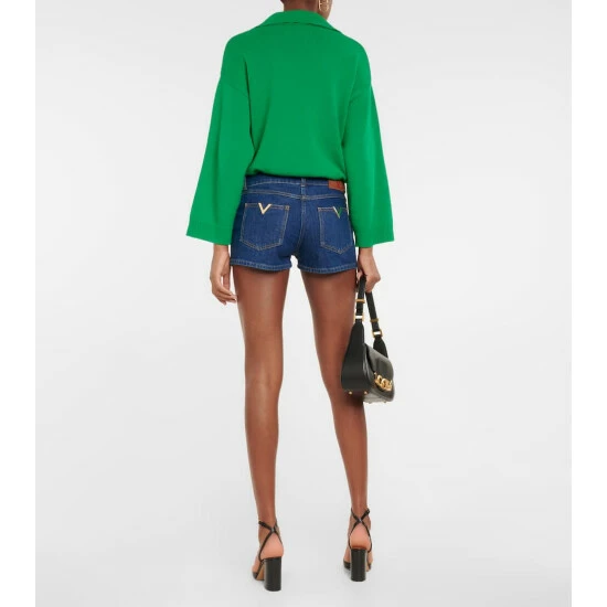 Valentino Low-rise Denim Shorts 4 Valentino Low-rise Denim Shorts - Image 2