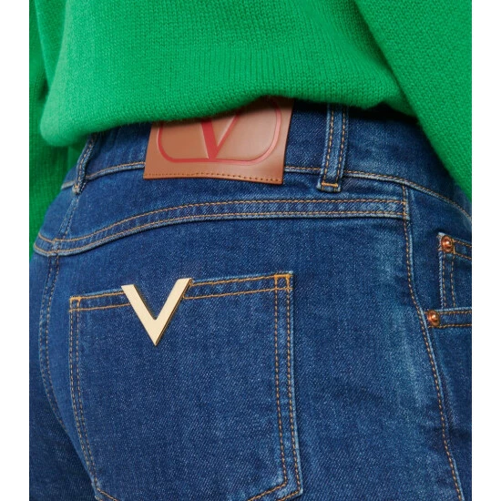 Valentino Low-rise Denim Shorts 6 Valentino Low-rise Denim Shorts - Image 4