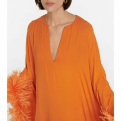 Valentino Feather-trimmed Silk Gown -Deals Valentino Store unnamed file 1990