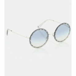 Valentino Embellished Round Sunglasses
