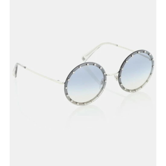 Valentino Embellished Round Sunglasses 3 Valentino Embellished Round Sunglasses