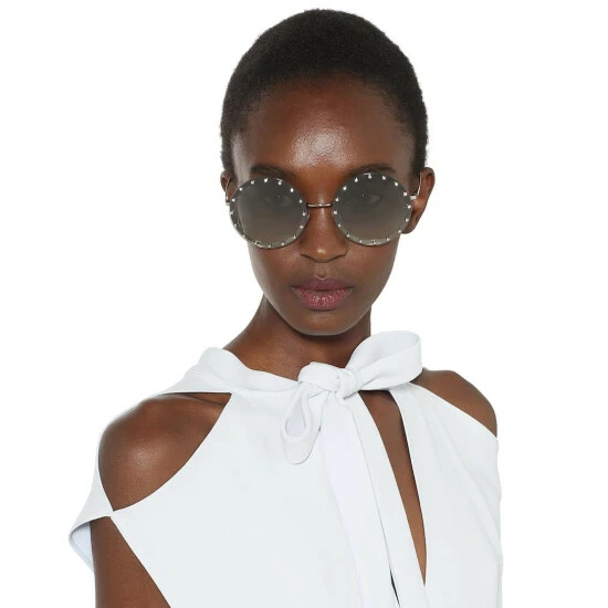 Valentino Embellished Round Sunglasses 4 Valentino Embellished Round Sunglasses - Image 2