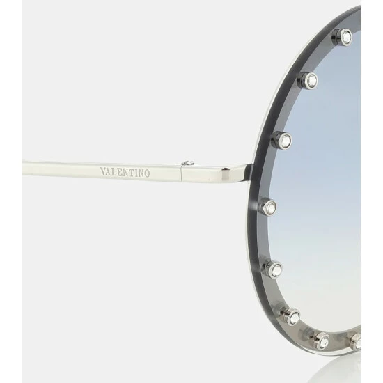 Valentino Embellished Round Sunglasses 5 Valentino Embellished Round Sunglasses - Image 3