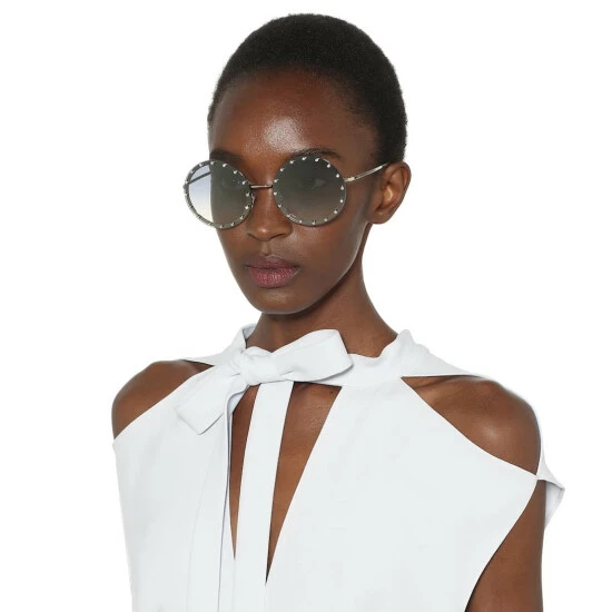 Valentino Embellished Round Sunglasses 7 Valentino Embellished Round Sunglasses - Image 5