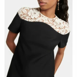 Valentino Crêpe Couture Lace-trimmed Minidress -Deals Valentino Store unnamed file 241