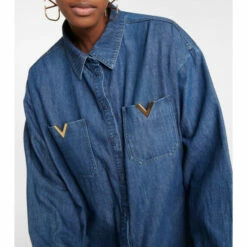 Valentino VGOLD Chambray Shirt Dress -Deals Valentino Store unnamed file 253