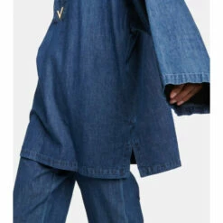 Valentino VGOLD Cotton Chambray Minidress -Deals Valentino Store unnamed file 258