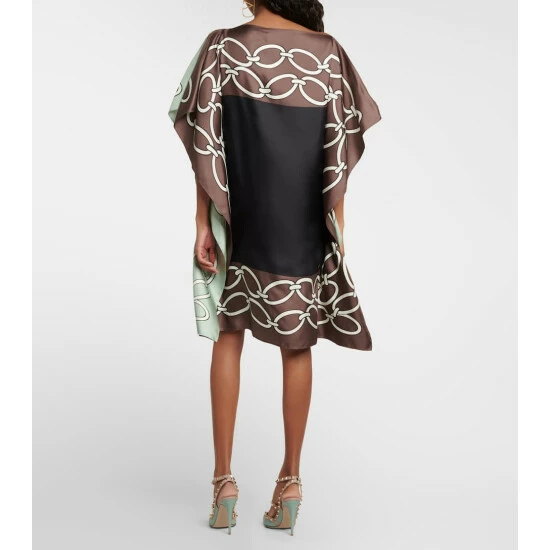 Valentino Chain-print Silk Kaftan Dress 4 Valentino Chain-print Silk Kaftan Dress - Image 2