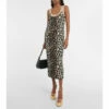 Valentino Leopard Jacquard Bodycon Midi Dress -Deals Valentino Store unnamed file 286