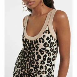 Valentino Leopard Jacquard Bodycon Midi Dress -Deals Valentino Store unnamed file 288