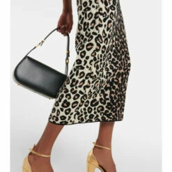 Valentino Leopard Jacquard Bodycon Midi Dress -Deals Valentino Store unnamed file 289