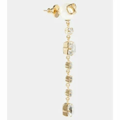 Valentino VLogo Embellished Drop Earrings
