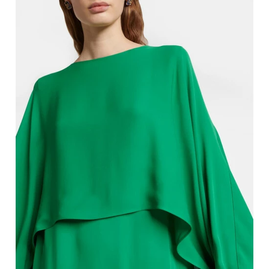 Valentino Caped Cady Couture Gown 5 Valentino Caped Cady Couture Gown - Image 3
