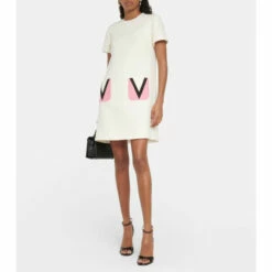 Valentino Wool And Silk Crêpe Minidress