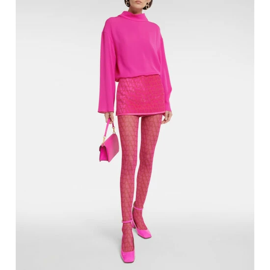 Valentino Toile Iconographe Velvet Miniskirt 3 Valentino Toile Iconographe Velvet Miniskirt