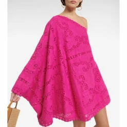 Valentino Cutwork One-shoulder Cotton-blend Minidress -Deals Valentino Store unnamed file 436