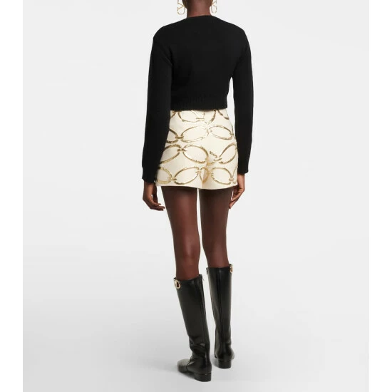 Valentino VLogo Cropped Cashmere Sweater 4 Valentino VLogo Cropped Cashmere Sweater - Image 2