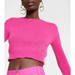 Valentino VLogo Cropped Cashmere Sweater -Deals Valentino Store unnamed file 447