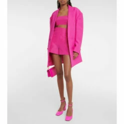 Valentino High-rise Silk Shorts