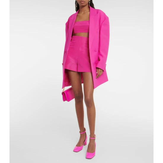 Valentino High-rise Silk Shorts 3 Valentino High-rise Silk Shorts