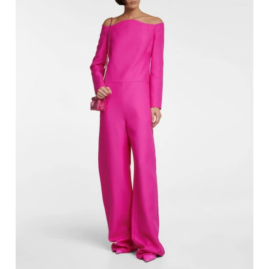 Valentino Crêpe Couture Off-shoulder Jumpsuit 3 Valentino Crêpe Couture Off-shoulder Jumpsuit
