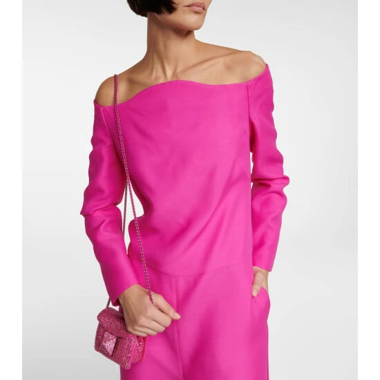 Valentino Crêpe Couture Off-shoulder Jumpsuit 5 Valentino Crêpe Couture Off-shoulder Jumpsuit - Image 3