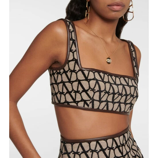 Valentino Toile Iconographe Crop Top 5 Valentino Toile Iconographe Crop Top - Image 3