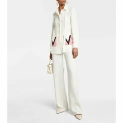 Valentino Tie-neck Silk Shirt