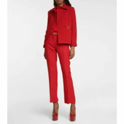 Valentino Wool Crêpe VLogo Pea Coat