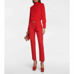 Valentino Tie-neck Silk Georgette Blouse