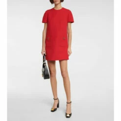 Valentino Wool And Silk Crêpe Minidress