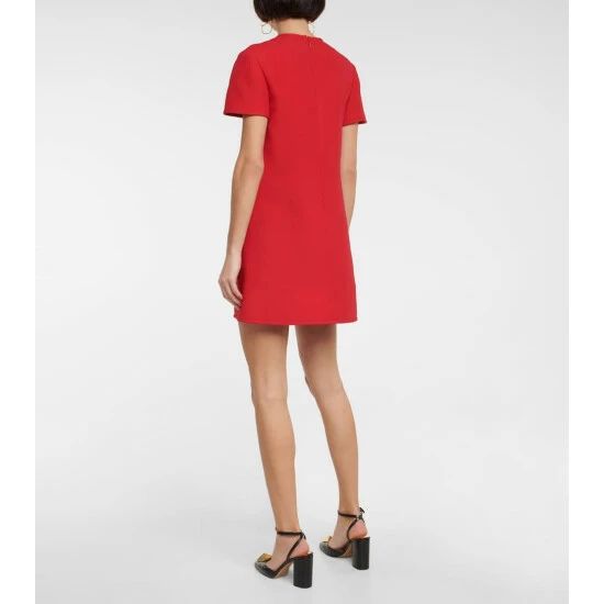 Valentino Wool And Silk Crêpe Minidress 4 Valentino Wool And Silk Crêpe Minidress - Image 2