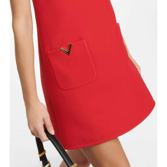 Valentino Wool And Silk Crêpe Minidress 6 Valentino Wool And Silk Crêpe Minidress - Image 4