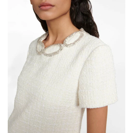 Valentino Embellished Tweed Minidress 5 Valentino Embellished Tweed Minidress - Image 3