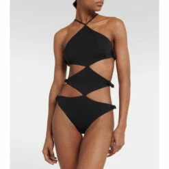 Valentino Bow-embellished Halterneck Swimsuit