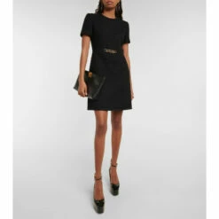 Valentino VLogo Chain Bouclé Minidress
