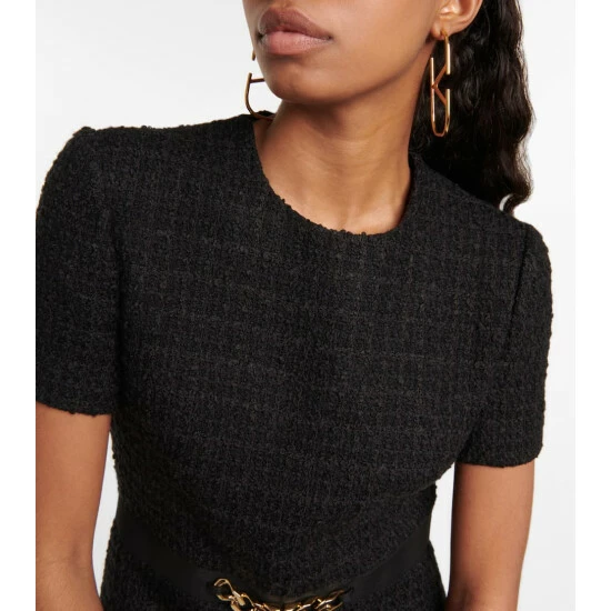 Valentino VLogo Chain Bouclé Minidress 5 Valentino VLogo Chain Bouclé Minidress - Image 3