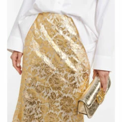 Valentino Metallic Brocade Maxi Skirt -Deals Valentino Store unnamed file 594