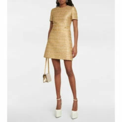 Valentino Metallic Tweed Minidress