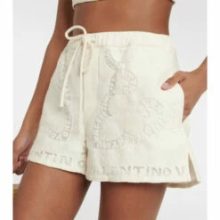 Valentino Cutwork Cotton-blend Shorts -Deals Valentino Store unnamed file 62