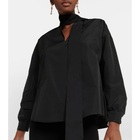 Valentino Scarf Neckline Cotton-blend Shirt 5 Valentino Scarf Neckline Cotton-blend Shirt - Image 3