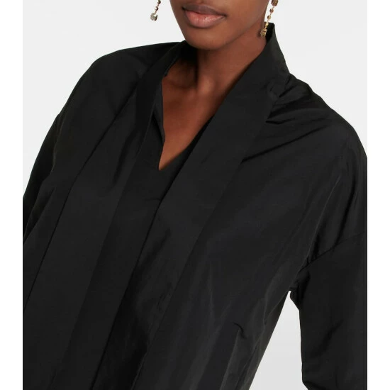Valentino Scarf Neckline Cotton-blend Shirt 7 Valentino Scarf Neckline Cotton-blend Shirt - Image 5