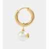 Valentino VLogo Faux Pearl Single Hoop Earring 1 Valentino VLogo Faux Pearl Single Hoop Earring -Deals Valentino Store unnamed file 67