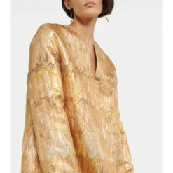 Valentino Golden Wings Brocade Minidress -Deals Valentino Store unnamed file 671