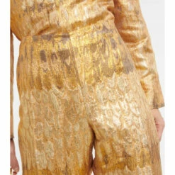 Valentino Golden Wings Wide-leg Brocade Pants 7 Valentino Golden Wings Wide-leg Brocade Pants -Deals Valentino Store unnamed file 675