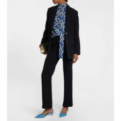 Valentino Chain 1967 Printed Silk Blouse